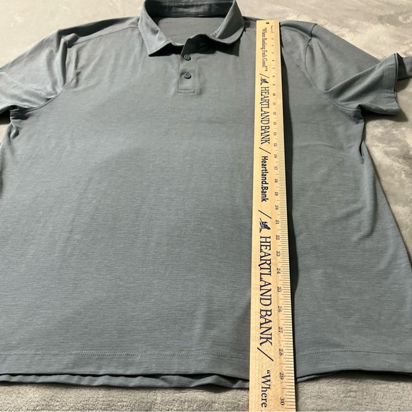 Lululemon Polo Shirt Men’s XL/XXL Grey Preppy Golf Performance See Measurements - Picture 5 of 10